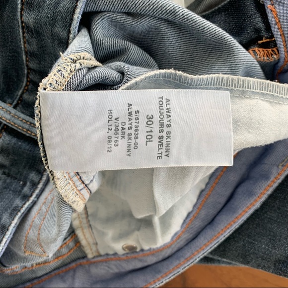 GAP TALL 10L Dark Wash Always Skinny Jeans - Picture 13 of 13